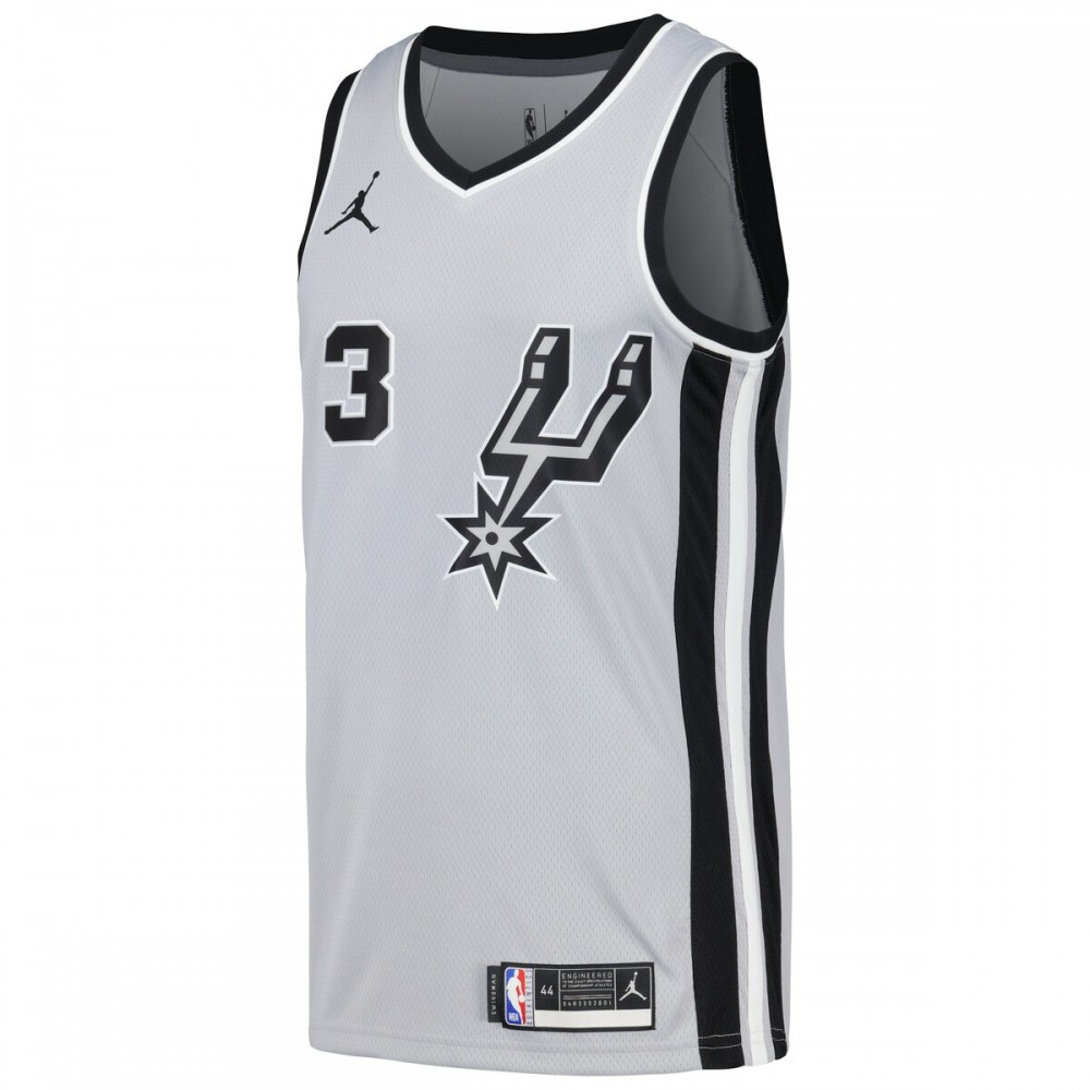 Keldon Johnson San Antonio Spurs Swingman Player Jersey - Statement Edition - Silver-Pro Kit Vault | Brand New 26/27 Sports Jerseys